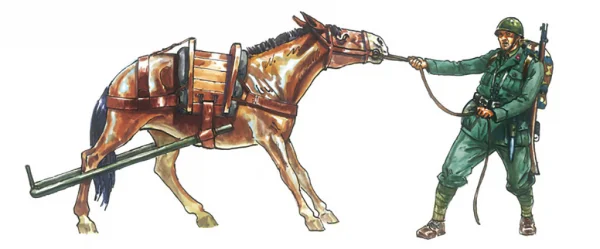 Italeri Horse Drawn Breda 20