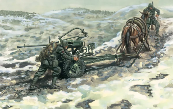Italeri Horse Drawn Breda 20