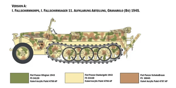 Italeri Sd Kfz Demag D7 With Paratroopers — image 7 of 11