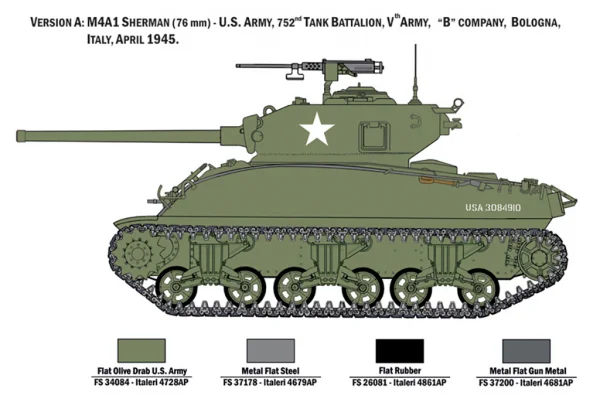 Italeri M4A1 Sherman With Infantry