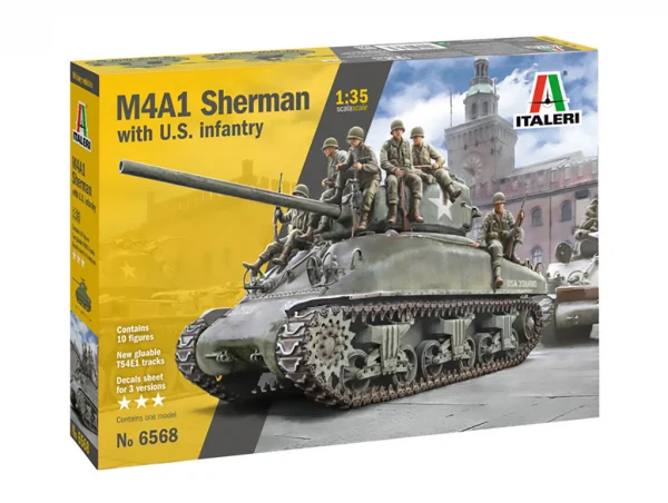 Italeri M4A1 Sherman With Infantry