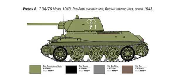 Italeri T-34/76 Mod 43 — image 10 of 15