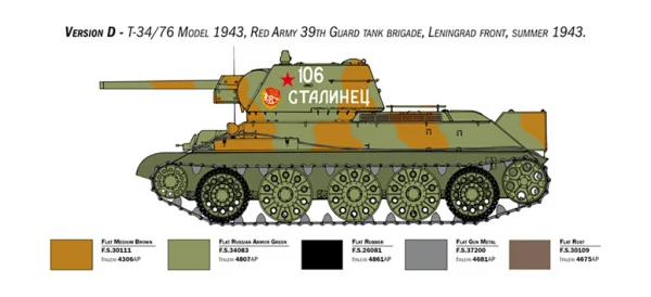 Italeri T-34/76 Mod 43 — image 8 of 15