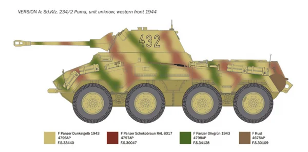 Italeri Sd Kfz 234/2 Puma