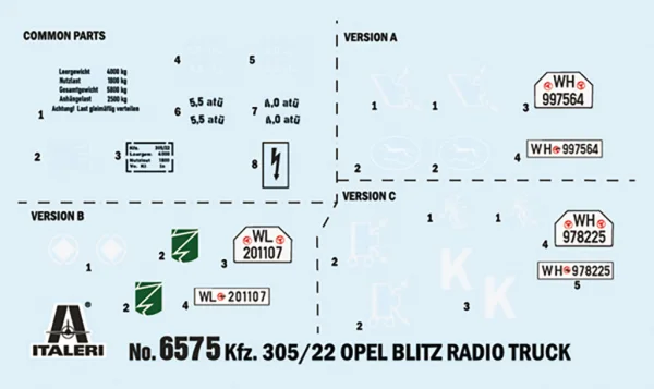 Italeri Sdkfz 305/22 Opel Blitz Radio Truck — image 9 of 12