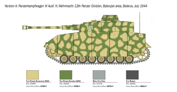Italeri Pz Kpfw IV Ausf H
