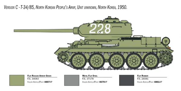 Italeri T-34/85 Korean War — image 2 of 15