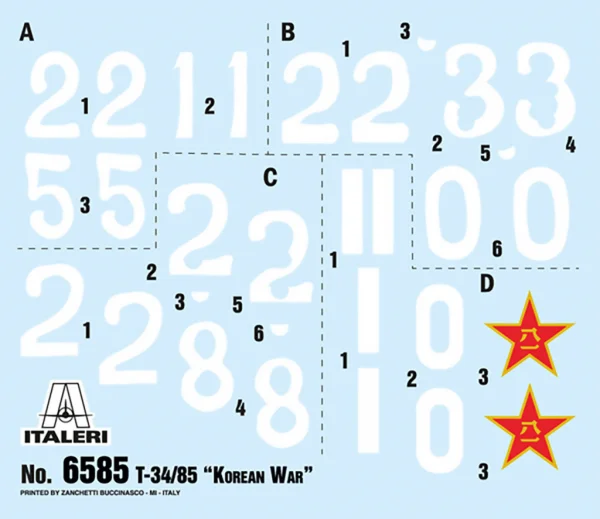Italeri T-34/85 Korean War