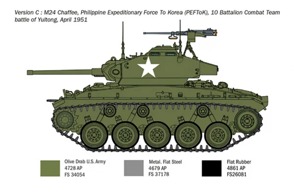 Italeri M24 Chaffee Korean War