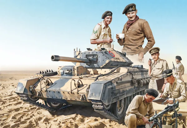 Italeri Crusader Mk III With Tank Crew