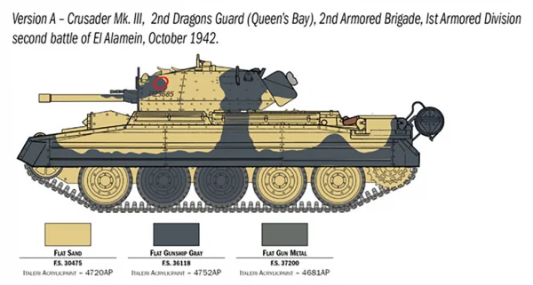 Italeri Crusader Mk III With Tank Crew