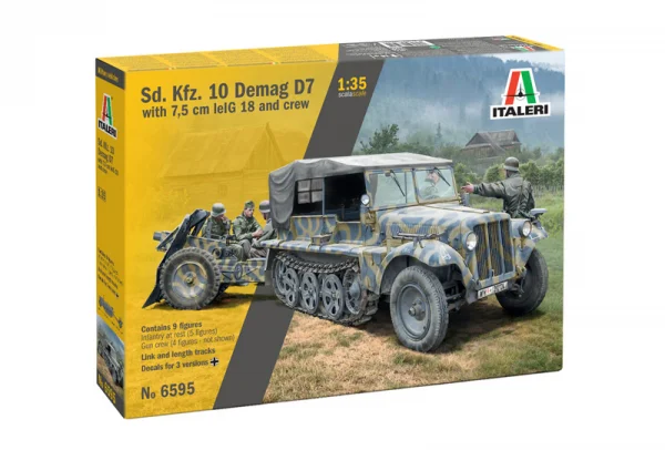 Italeri Sd Kfz 10 Demag With Le Ig18 + Crew — image 8 of 10