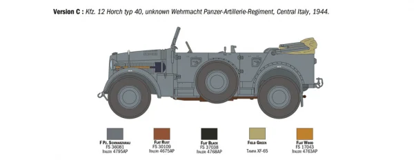 Italeri Kfz 12 Horch 901 Typ 40 Fruhen Ausf