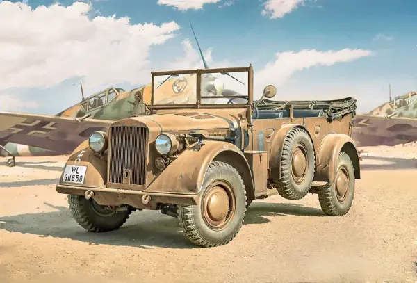 Italeri Kfz 12 Horch 901 Typ 40 Fruhen Ausf &mdash; image 6 of 17