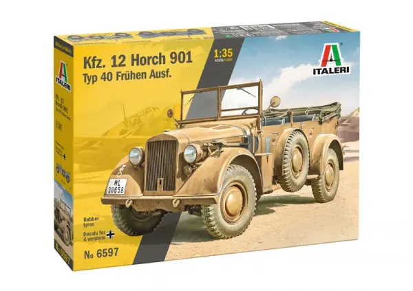 Italeri Kfz 12 Horch 901 Typ 40 Fruhen Ausf &mdash; image 5 of 17