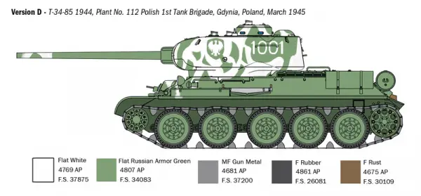 Italeri T34/85 Zavod 112 — image 2 of 12