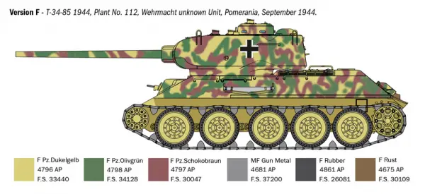 Italeri T34/85 Zavod 112 — image 12 of 12