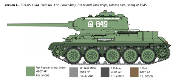 Italeri T34/85 Zavod 112 — image 5 of 9