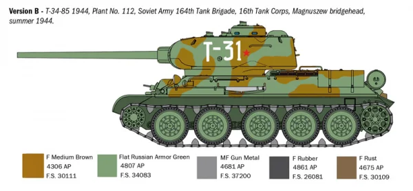 Italeri T34/85 Zavod 112 — image 6 of 9