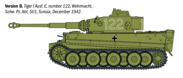 Italeri Pz. Kpfw. VI Tiger I Ausf. E/H1