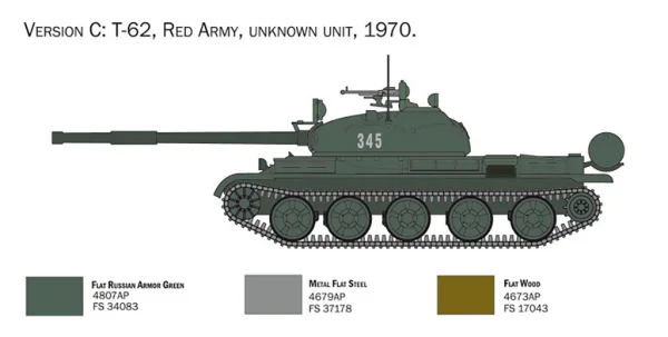 Italeri T 62 Russian Tank