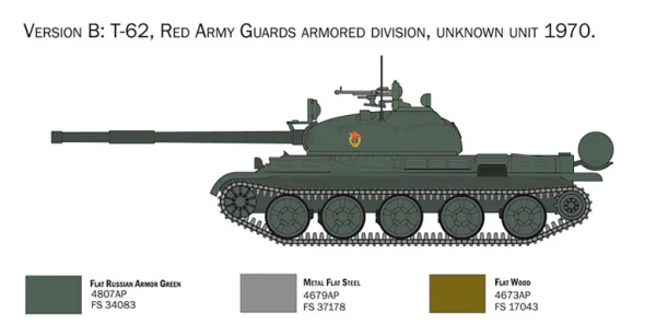 Italeri T 62 Russian Tank
