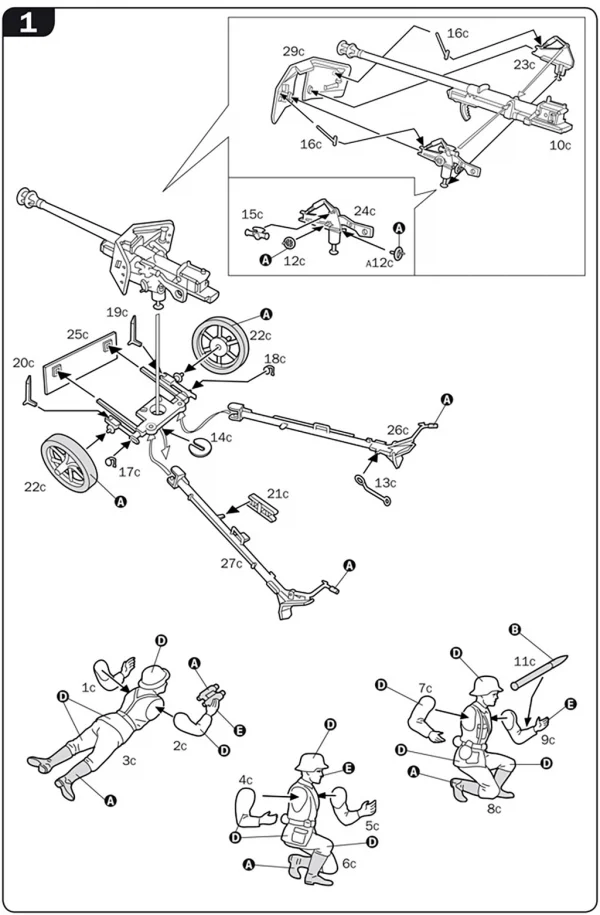 Italeri Pak35 + Pak40 + Flack38