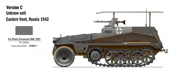 ITALERI 1/72 SDKFZ 250/3 — image 9 of 9