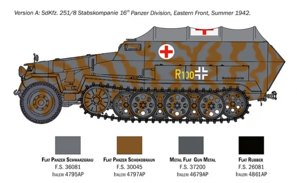 Italeri Sd Kfz 251:8 Ambulance