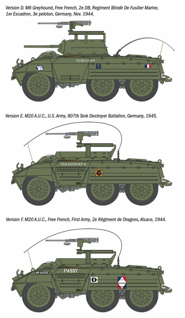 Italeri M8 Greyhound / M20