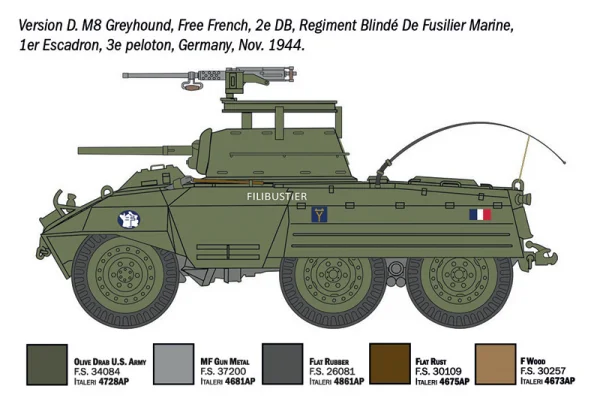 Italeri M8 Greyhound / M20 — image 3 of 13