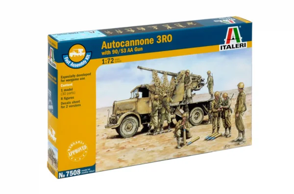 Italeri Autocannone Ro3 With 90/53 Aa