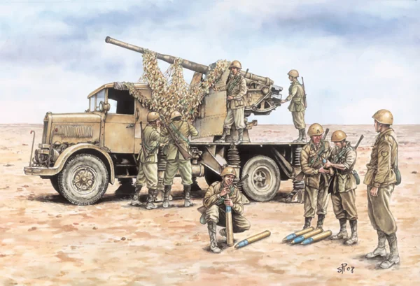 Italeri Autocannone Ro3 With 90/53 Aa