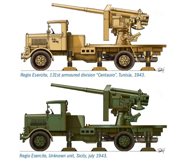 Italeri Autocannone Ro3 With 90/53 Aa