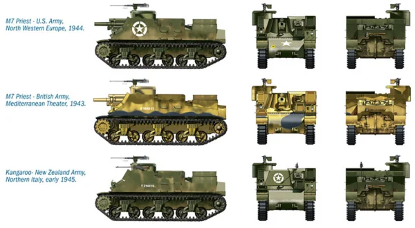 Italeri M7 Priest 105mm Howitzer Motor