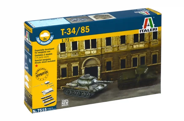 Italeri Russian Tank T34/85 — image 2 of 6