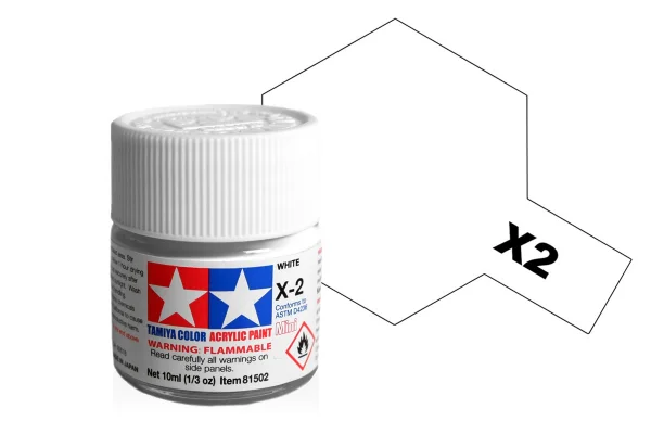 Tamiya Acrylic Mini Paints X-2 White