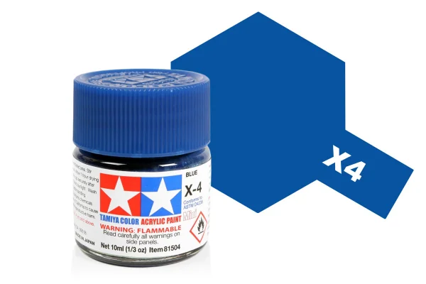 Tamiya Acrylic Mini Paints X-4 Blue