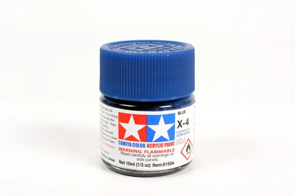 Tamiya Acrylic Mini Paints X-4 Blue — image 4 of 4
