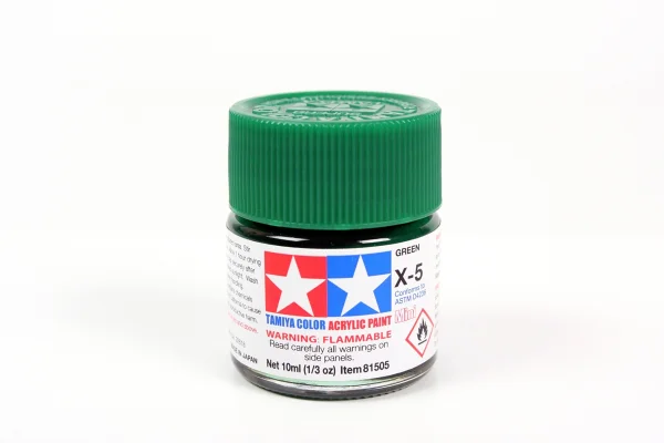 Tamiya Acrylic Mini Paints X-5 Green &mdash; image 4 of 4