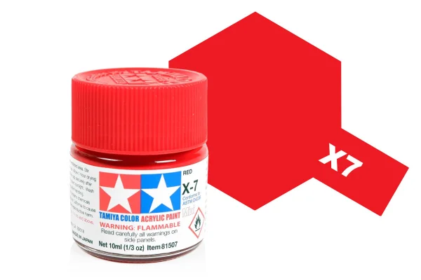 Tamiya Acrylic Mini Paints X-7 Red