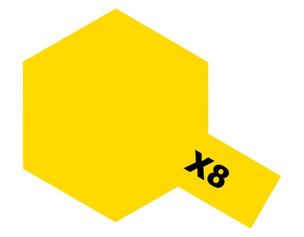 Tamiya Acrylic Mini Paints X-8 Lemon Yellow