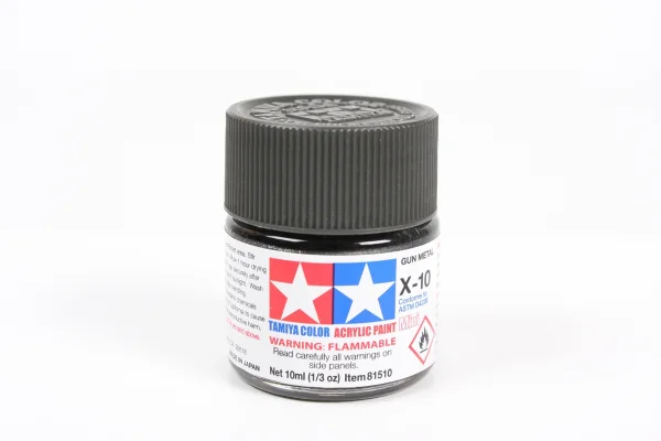 Tamiya Acrylic Mini Paints X-10 Gun Metal