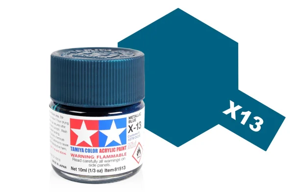 Tamiya Acrylic Mini Paints X-13 Metallic Blue