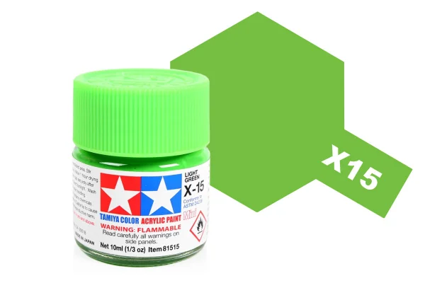 Tamiya Acrylic Mini Paints X-15 Light Green