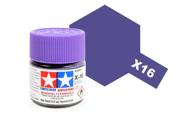 Tamiya Acrylic Mini Paints X-16 Purple