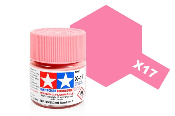 Tamiya Acrylic Mini Paints X-17 Pink