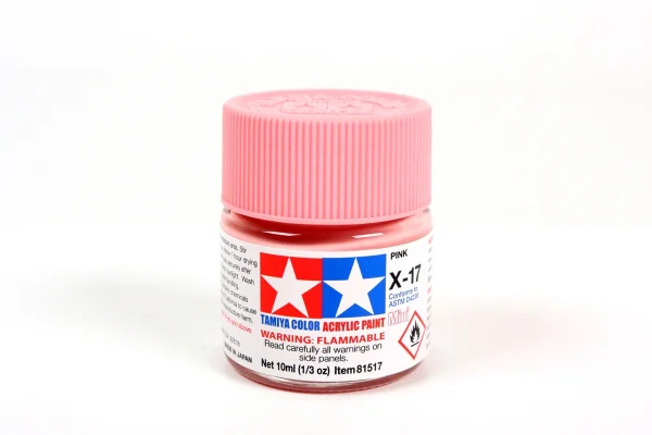 Tamiya Acrylic Mini Paints X-17 Pink — image 4 of 4