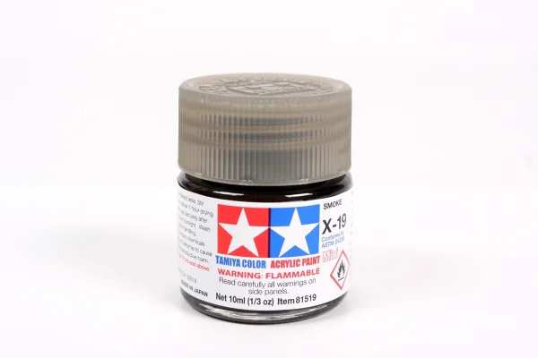 Tamiya Acrylic Mini Paints X-19 Smoke — image 4 of 4