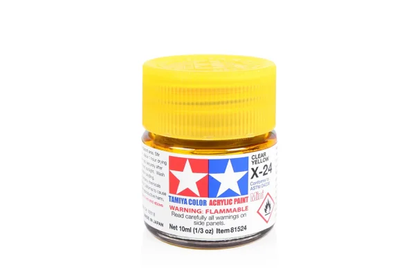 Tamiya Acrylic Mini Paints X-24 Clear Yellow